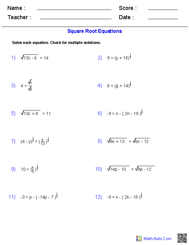 Mastering Square Root Equations: Solve with Confidence