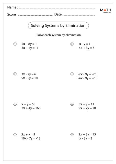 Solve Systems of Equations by Elimination Made Easy