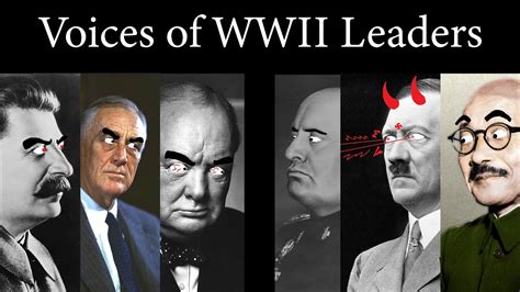 Sounds Of War Voices Of World War Ii Leaders Youtube