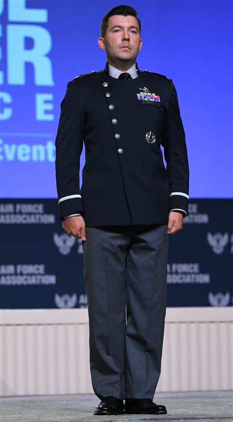 Space Force Uniform Prototype Has Diagonal Buttons Pt Uniforms Are Black And Gray Air Space