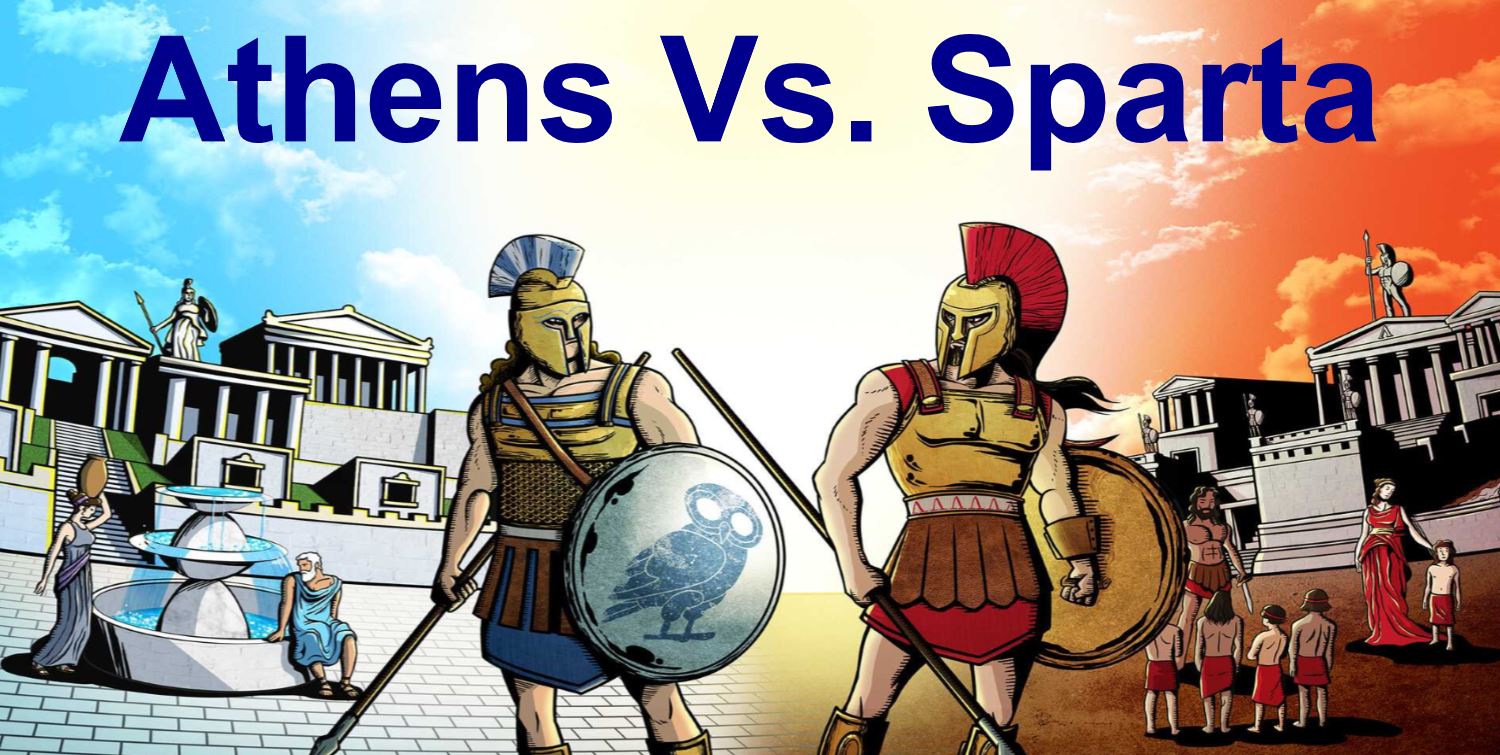 Sparta Vs Athens Powerpoint And Worksheet Athens Sparta Ancient