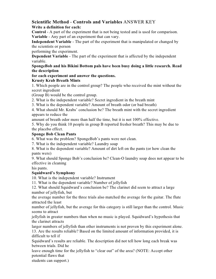 Spongebob Worksheets For Science Free Worksheets Samples