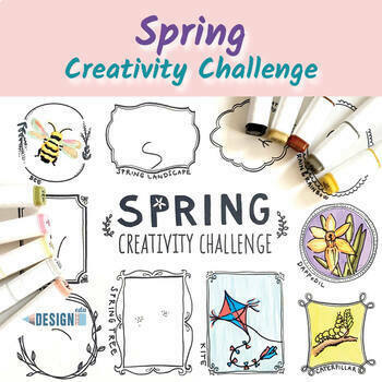 Spring Creativity Challenge Drawing Worksheet By Designeduart