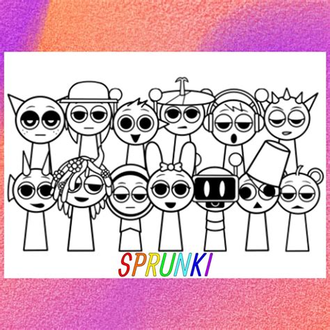 Sprunky Coloring Pages Fun