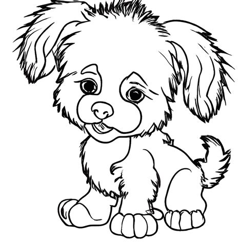 Spunky Puppy Coloring Page Creative Fabrica