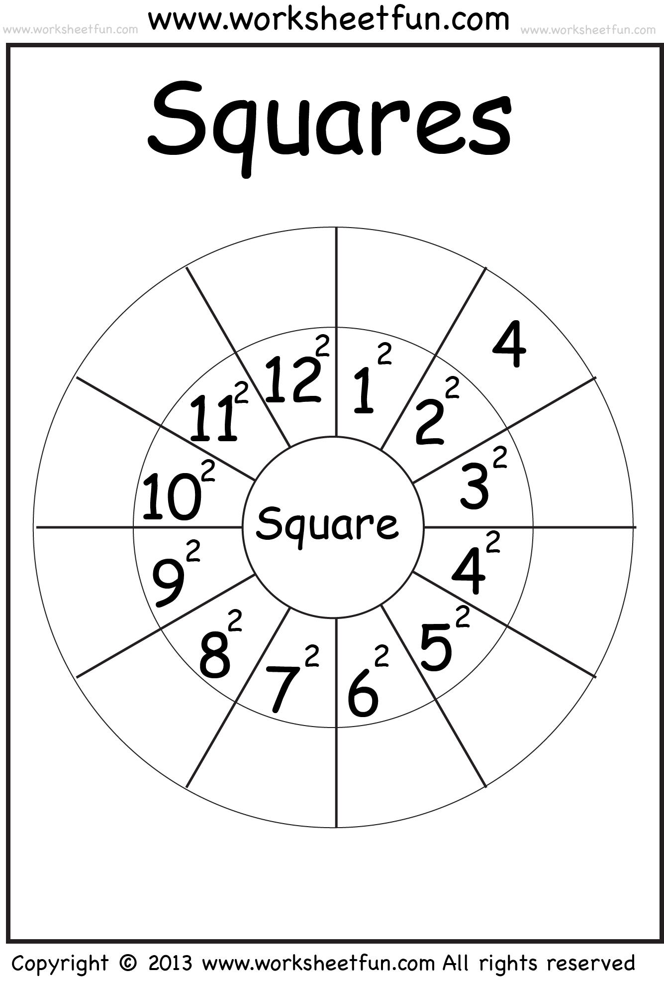 Square Numbers Worksheet Year 6 Thekidsworksheet