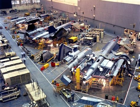 Sr71 Blackbird Production Line Aviation