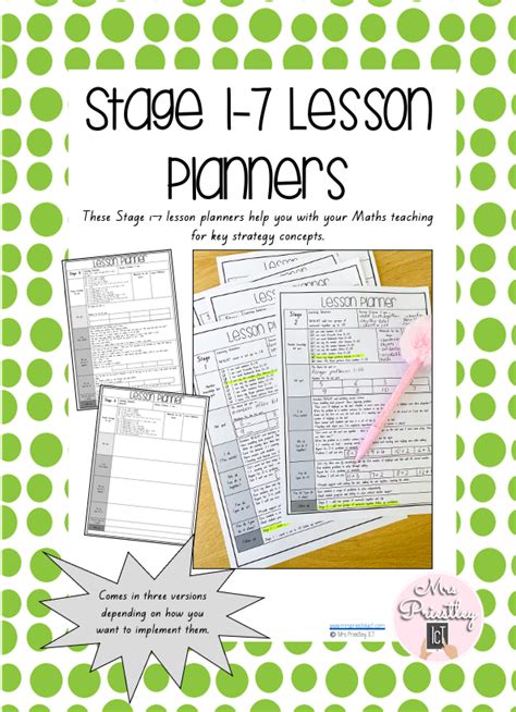 Stage 1 7 Lesson Planners