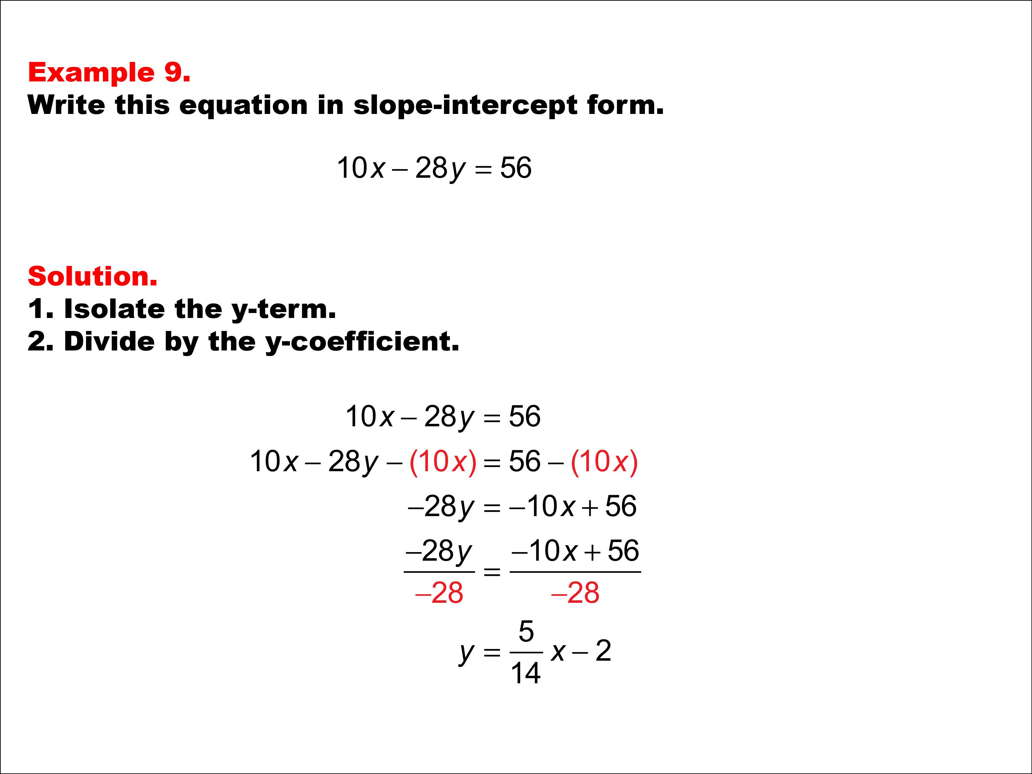 Standard Form Of Linear Equations Video Algebra Ck 12 Foundation