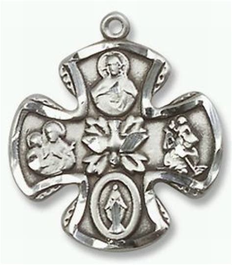 Sterling Silver 5 Way Medal Bl5443ss18s F C Ziegler Company