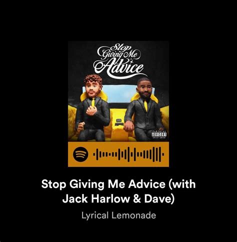 Stop Giving Me Advice Out Now R Santandave