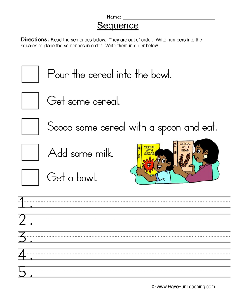 5 Fun Story Sequencing Worksheets for Kids