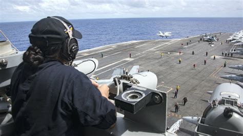 Striking Images Of Life On A Navy Aircraft Carrier Military Machine