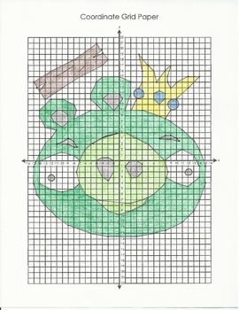 Students Can Practice Their 4 Quadrant Coordinate Graphing Skills By