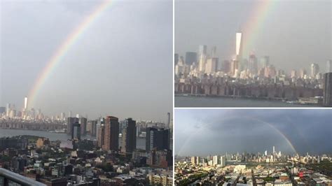 Stunning Photos Rainbow Begins At World Trade Center Day Before 14Th Year Since 9 11 Attacks