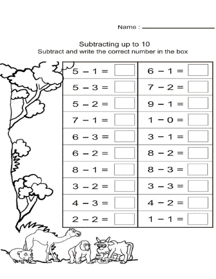 Subtraction Online Worksheet For Grade 1 Math Subtraction 1St Grade