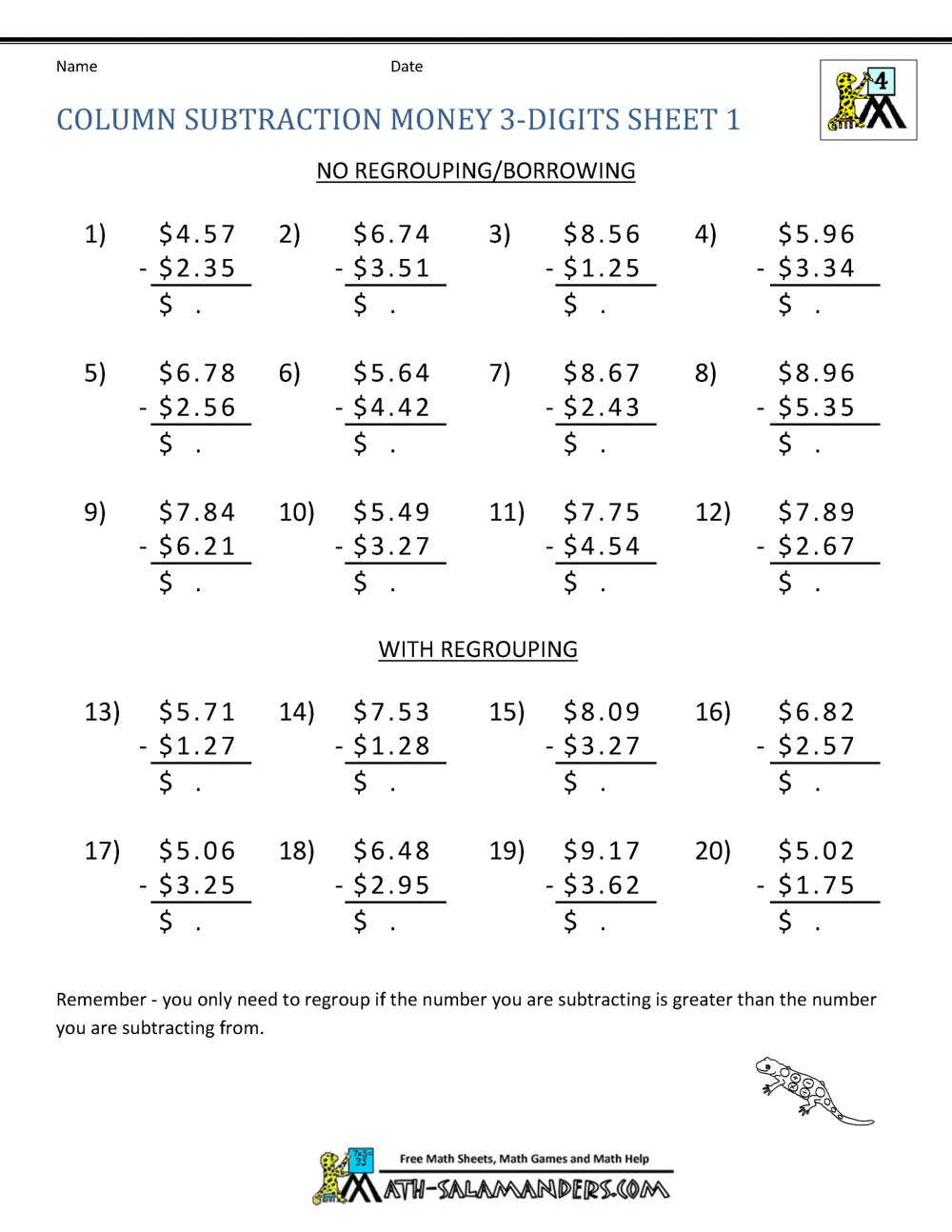 4 Fun Ways to Master Subtraction for 4th Graders