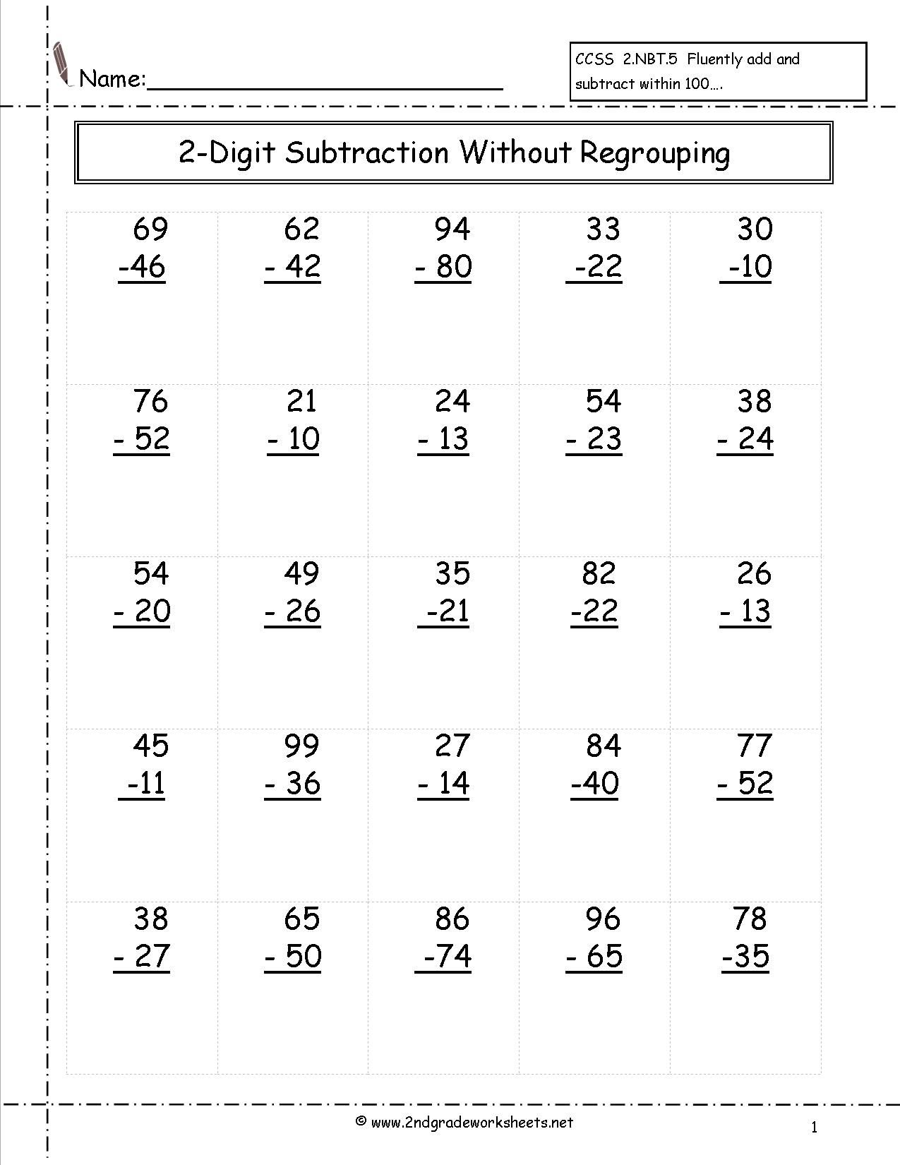 Fun 2nd Grade Subtraction Sheets: Borrowing Made Simple