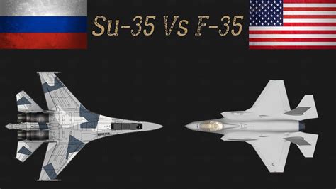 Sukhoi 35 vs F35 Fighter Jet Comparison