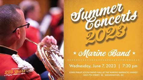 Summer Season Concerts Start June 7 United States Marine Band News