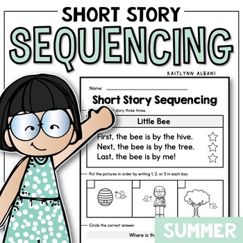 Summer Sequencing Short Stories Reading Pages For Beginning Readers