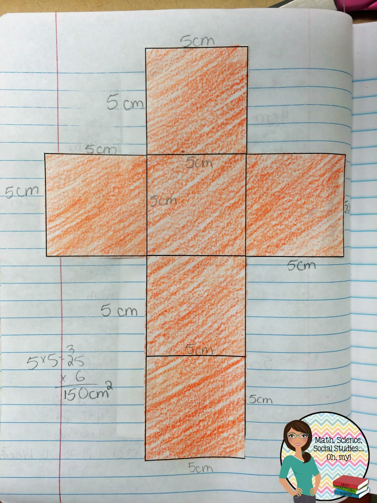 Surface Area Of Solids Using Nets Area Worksheets Math Interactive Notebook Volume Math