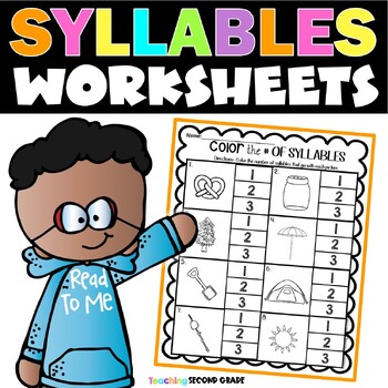 Syllables Worksheets Grammar Review By Teaching Second Grade Tpt