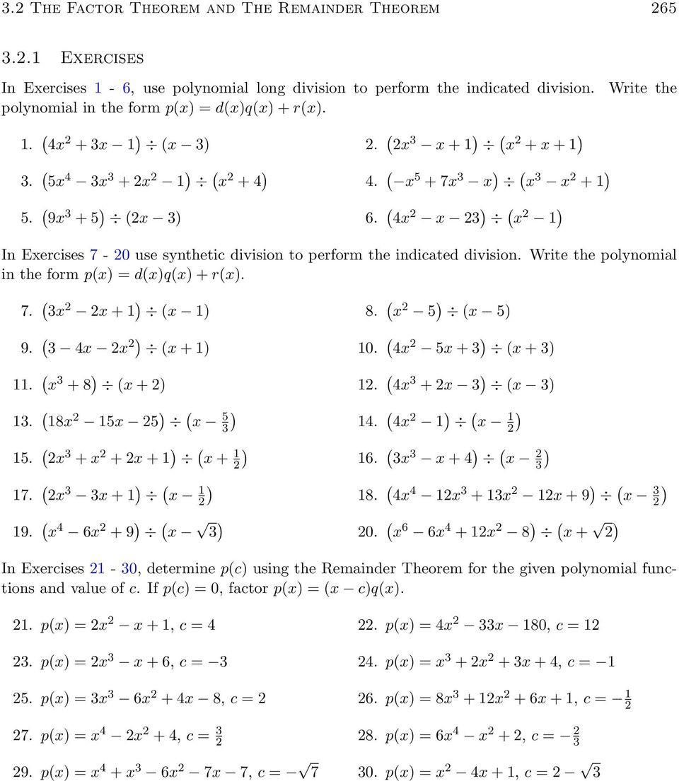 Synthetic Division Worksheet Answers Divisonworksheets Com