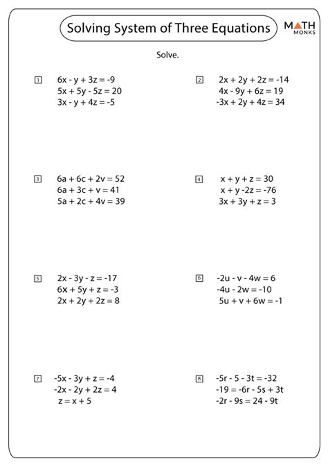 Solve Real-World Problems with Systems of Equations