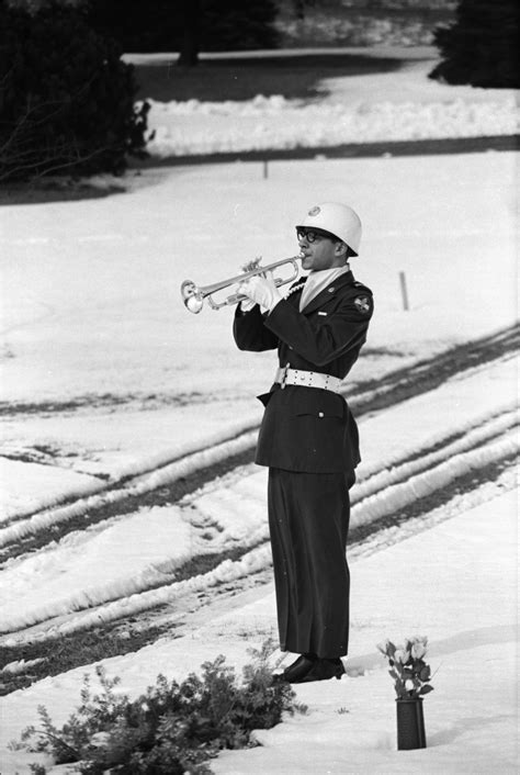 Taps Is Played At The Military Funeral Of Pfc Gregory R Shambaugh