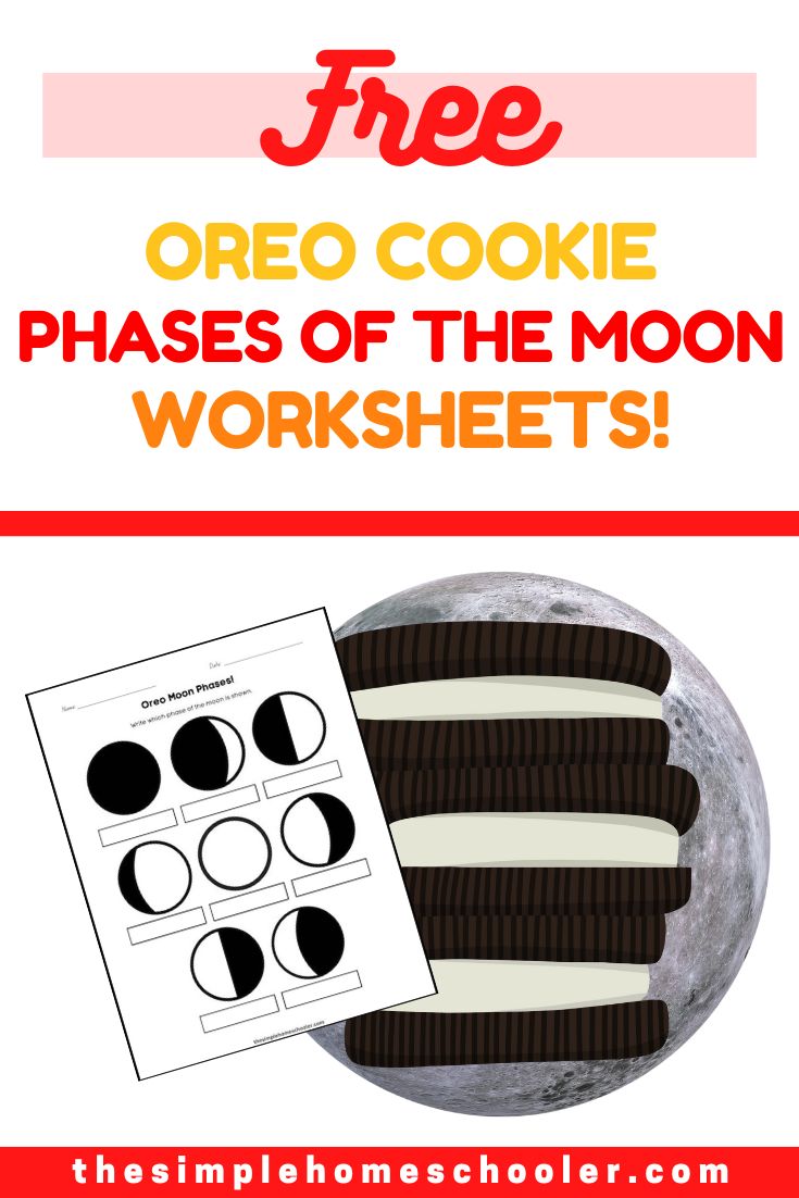 Tasty Oreo Phases Of The Moon Worksheet With Answer Key Free Easy