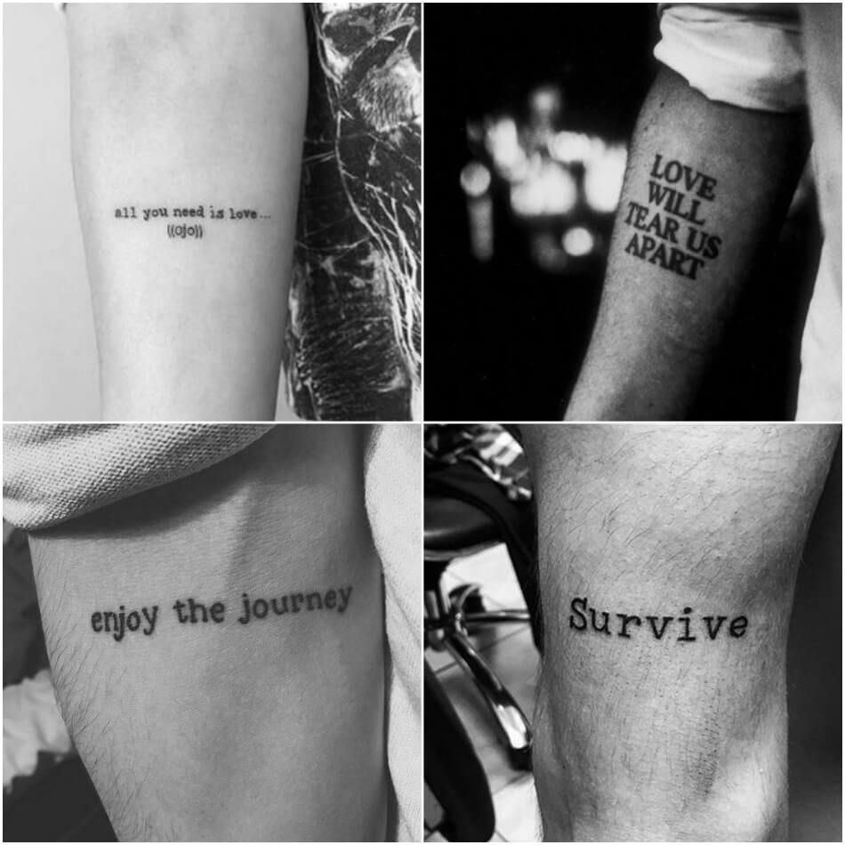 Tattoo Quotes For Men Short Amp Meaningful Quote Tattoos For Guys