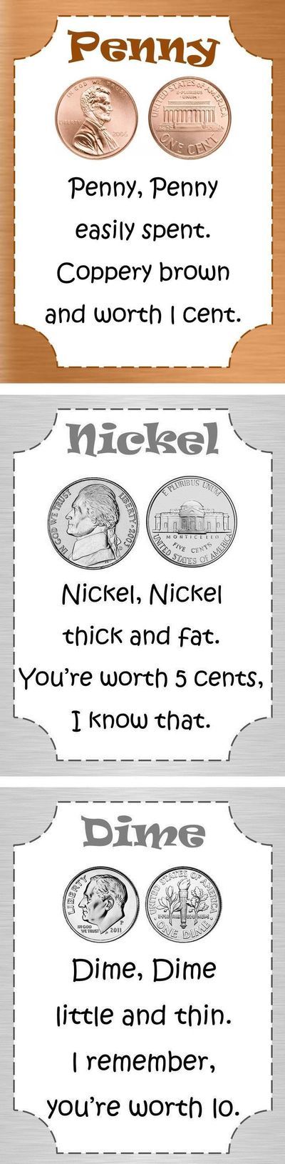 Teacherspayteachers Com Coin Poems To Help Students Remember The