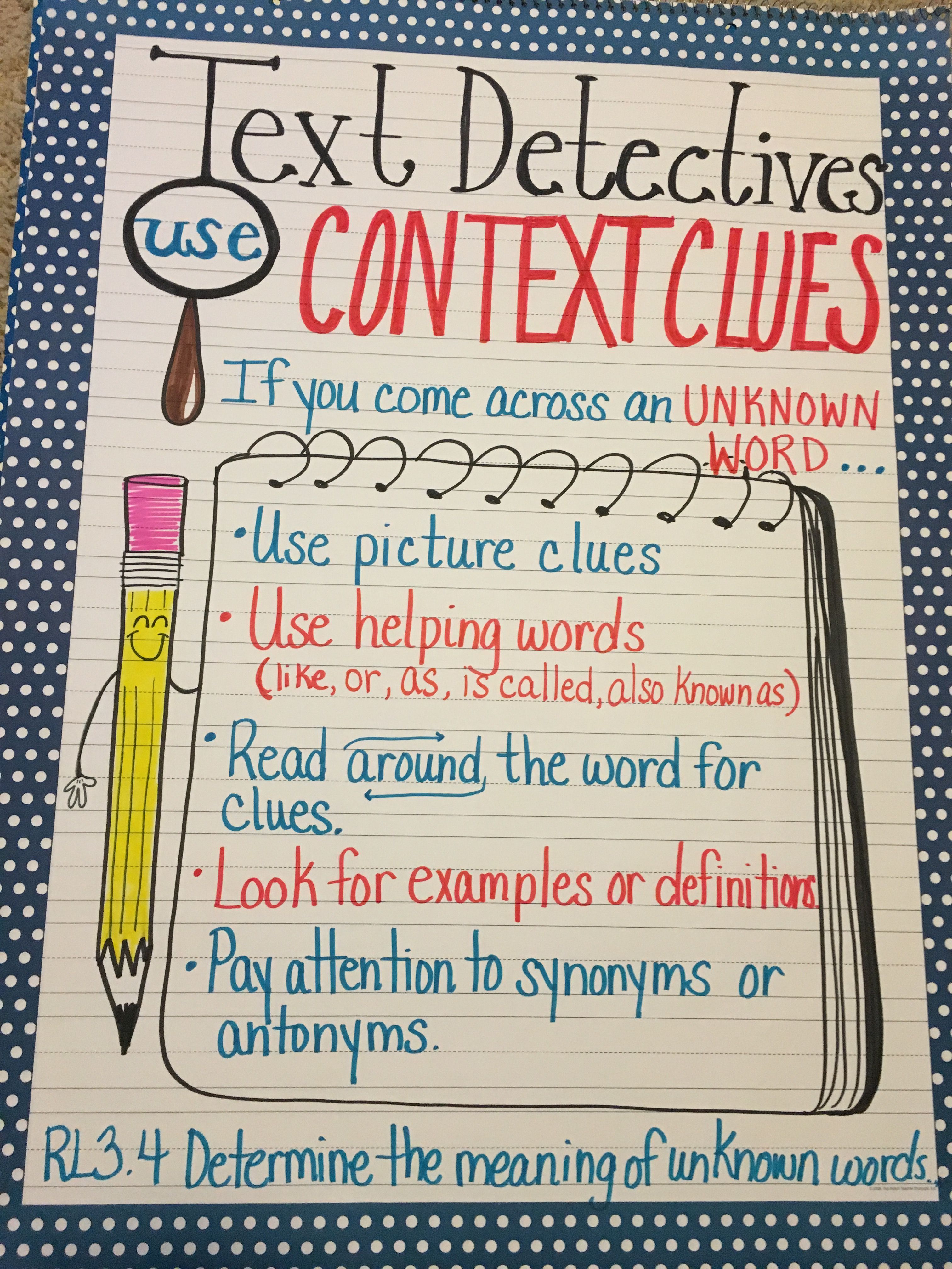 Teaching Context Clues To Third Grade