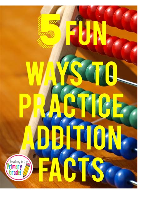 Teaching In The Primary Grades 5 Ways To Practice Addition Fact Fluency