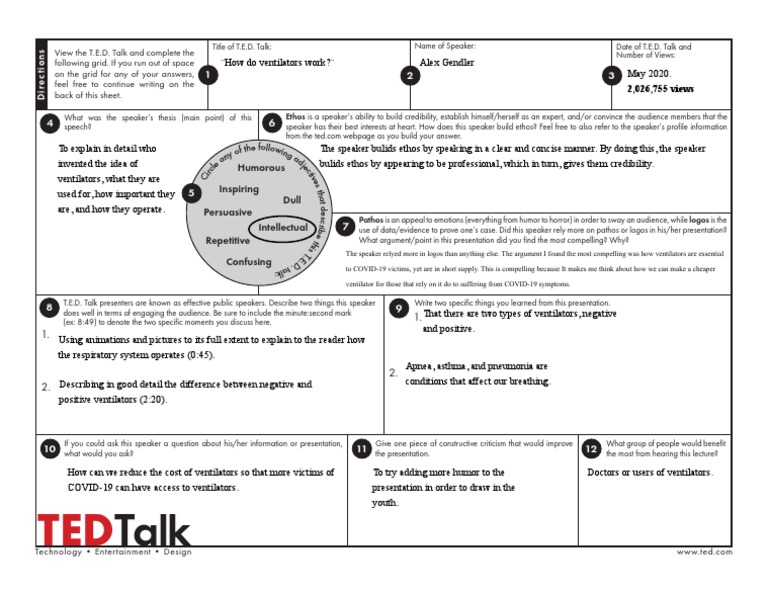 Ted Talk Worksheet 6 Tips For Better Sleep By Danis Marandis Tpt