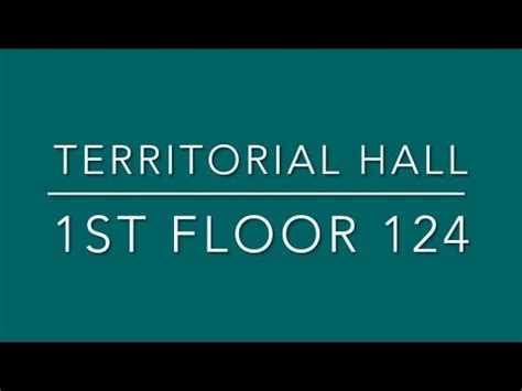 Territorial Hall Floor Plan