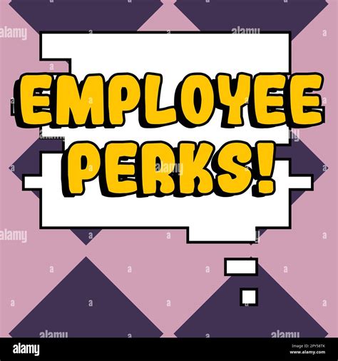 Text Sign Showing Employee Perks Conceptual Photo Worker Benefits Bonuses Compensation Rewards