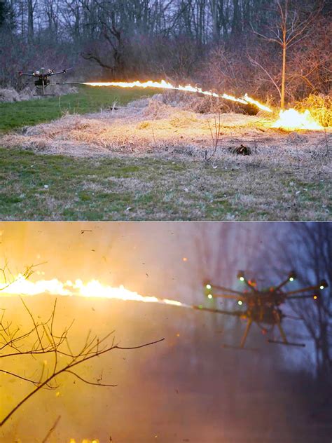 Tf 19 Wasp Flamethrower Drone Attachment Can Shoot Flames Up To 25 Feet Techeblog 7 16 19