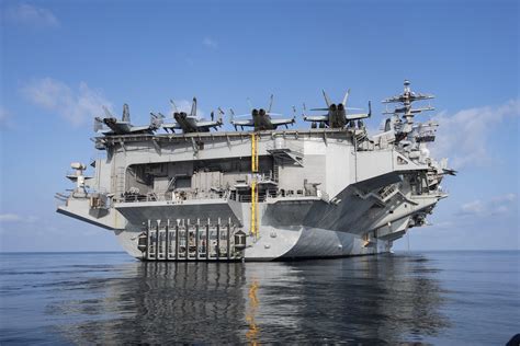 The Aircraft Carrier Uss Nimitz Cvn 68 Transits The North Arabian Sea