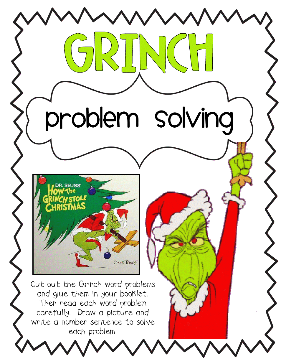 5 Fun Grinch Worksheets for Holiday Activities