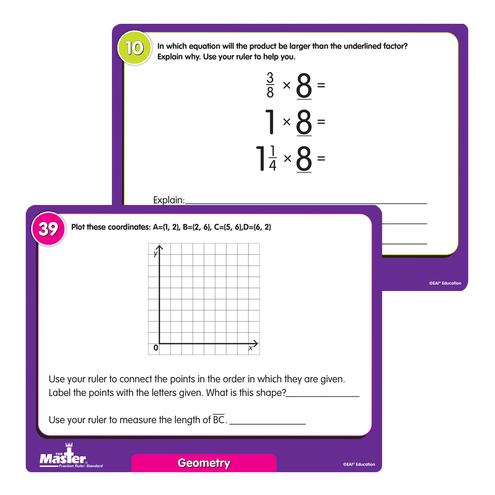 The Master Fraction Activity Cards Grade 5 Measurement Eai Education