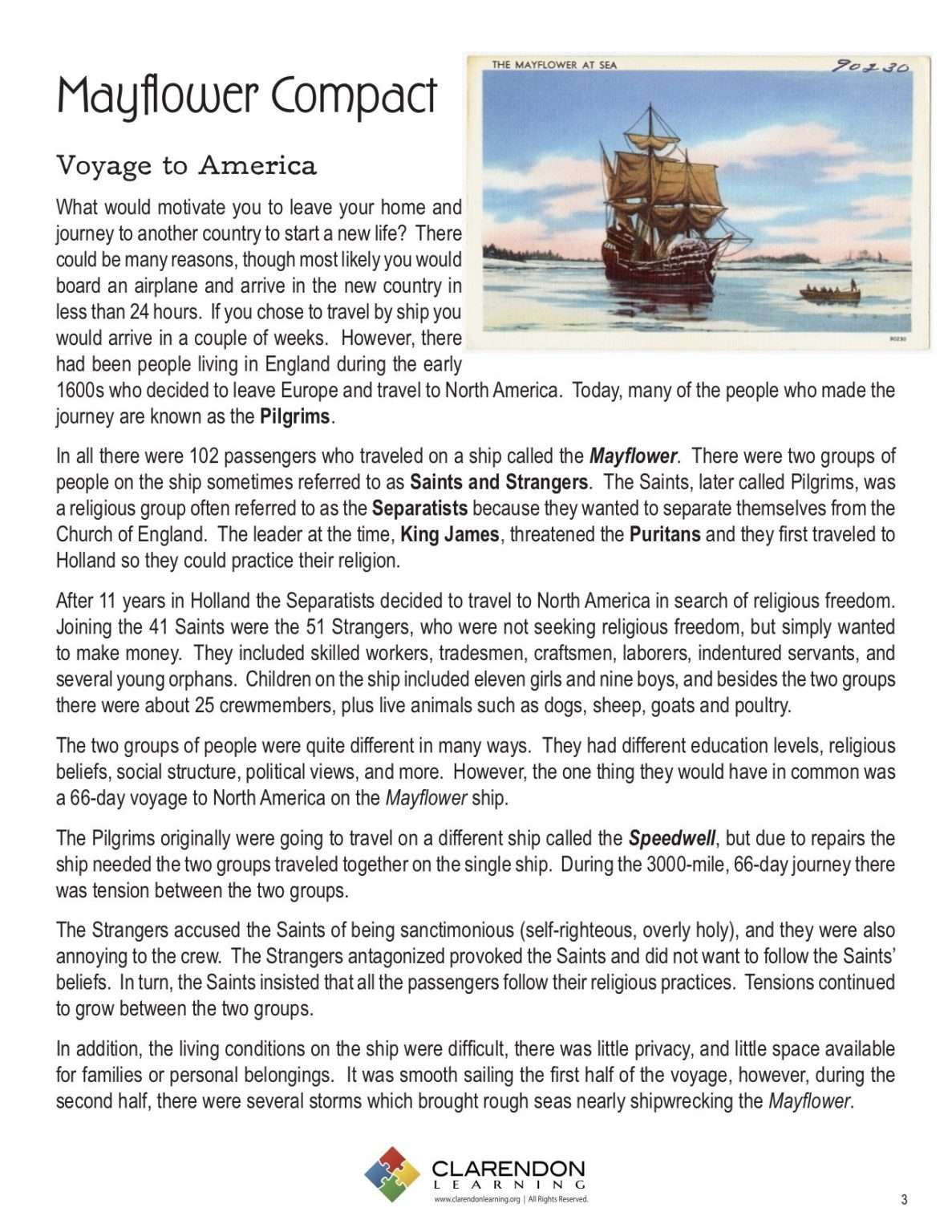 Mayflower Compact Worksheet: Your History Lesson Awaits