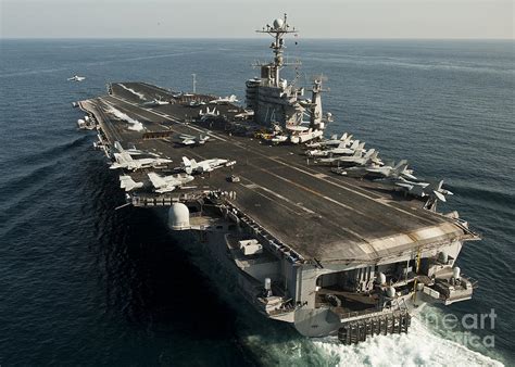 The Nimitz Class Aircraft Carrier Uss Photograph By Stocktrek Images