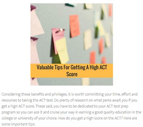 The Rewards Of Having A High Act Score Act Testing Acting Act Study Guide