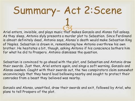 5 Key Plot Points in The Tempest Act 2