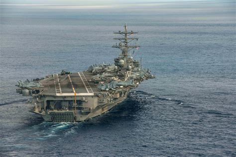 The U S Navys Only Forward Deployed Aircraft Carrier Uss Ronald Reagan