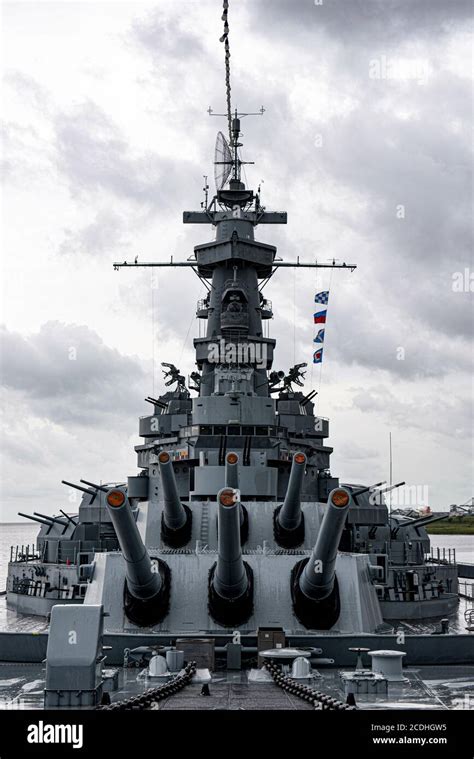 The Uss Alabama Battleship Stock Photo Alamy