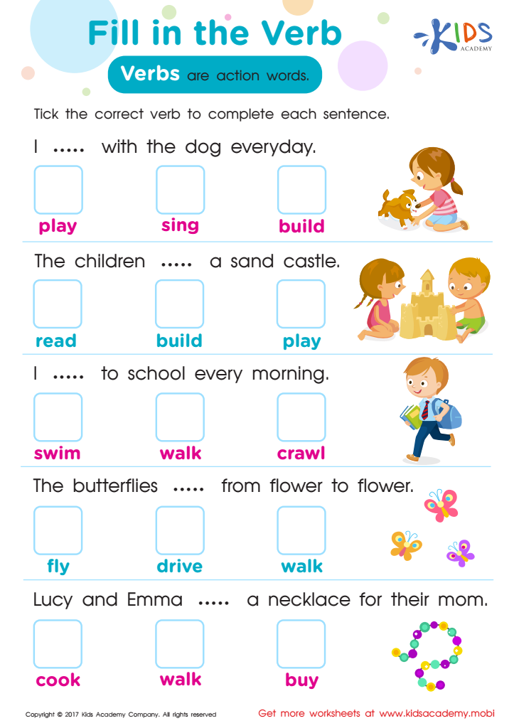 The Verb To Be Worksheets Worksheets For Kindergarten