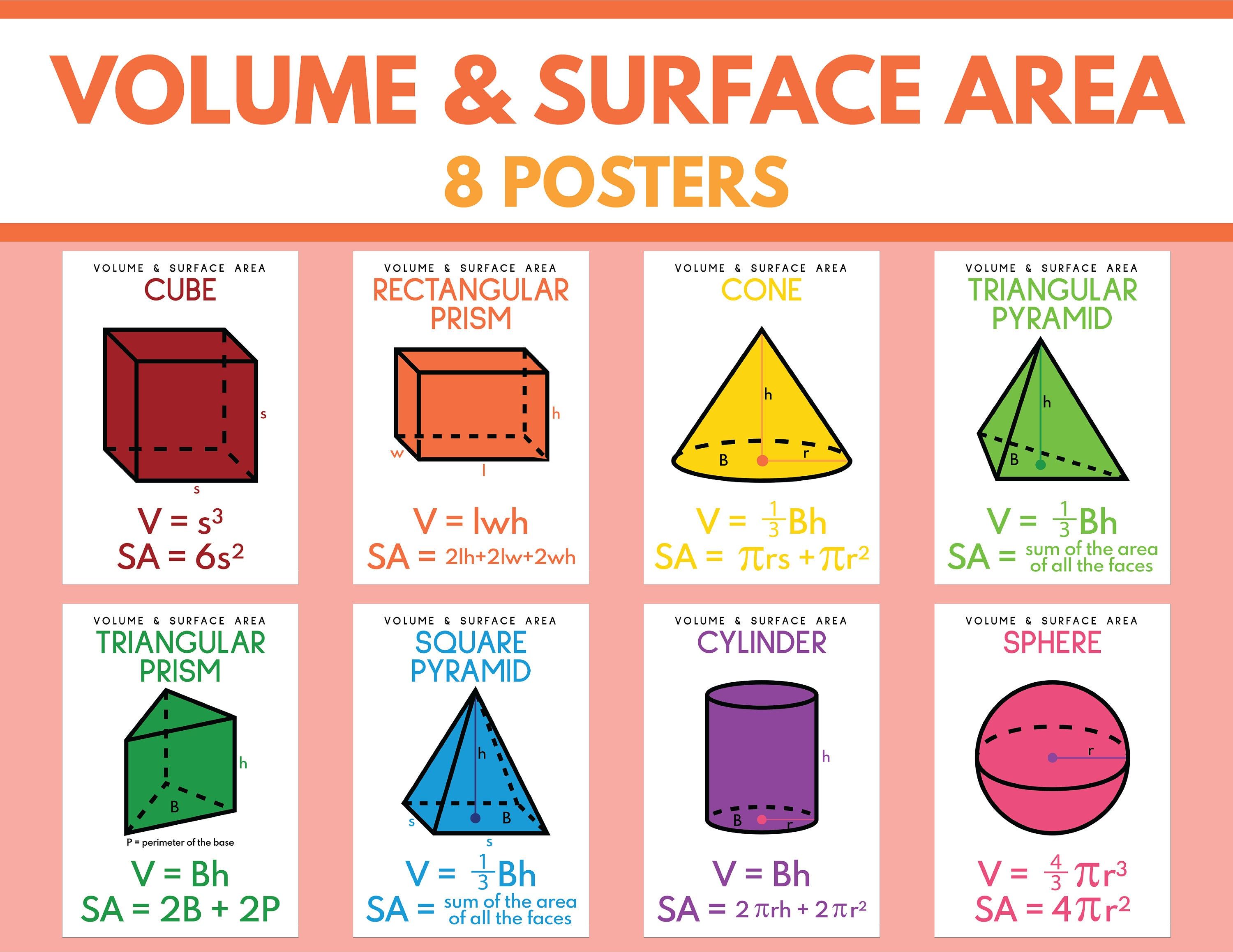 The Volume And Surface Area Worksheet For Students To Learn How To Use It